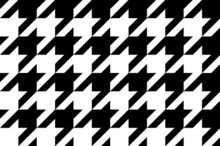 Black Houndstooth Pattern 2-inch Graphic: Your Go-To Design Asset