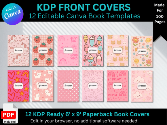 Canva Journal Front Cover Templates KDP: Design Your Next Book Today