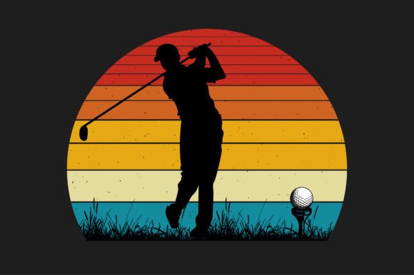 Capture the Golden Hour: The Ultimate Retro Golf T-Shirt Graphic