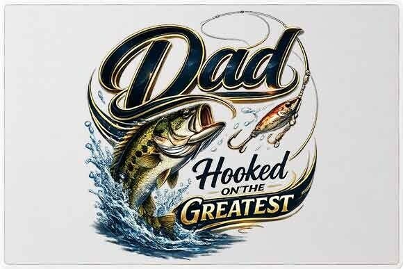 Celebrate Lake Life: The Ultimate Fishing Dad Graphic PNG