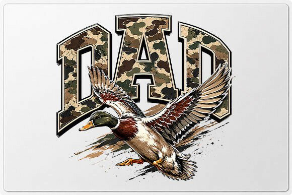 Duck Hunting Dad Graphic PNG: A Bold Design Asset