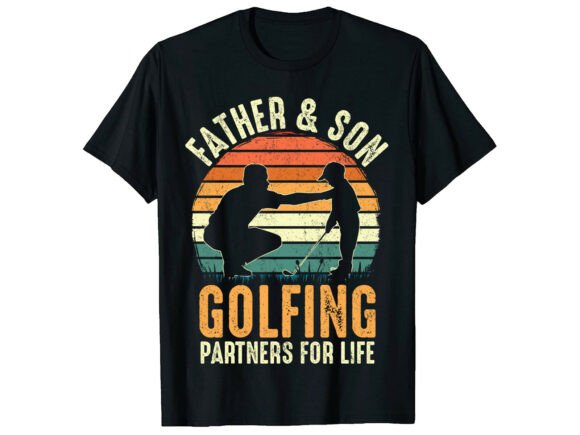 Father Son Partners Life Golf T-Shirt: A Creative Asset for Designers
