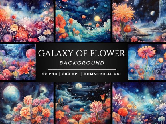 Galaxy of Flowers Background Graphic Bun: A Designer's Guide