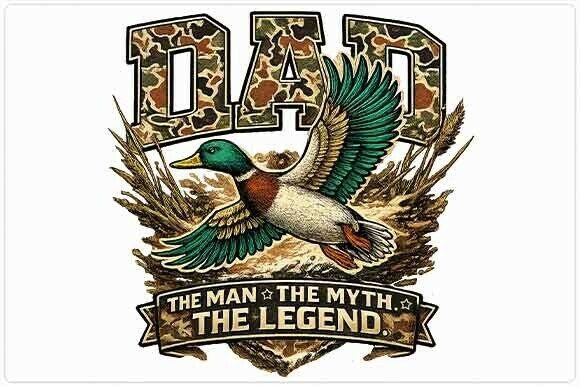 Legendary Duck Hunting Dad: A Graphic for the Outdoorsman's Brand
