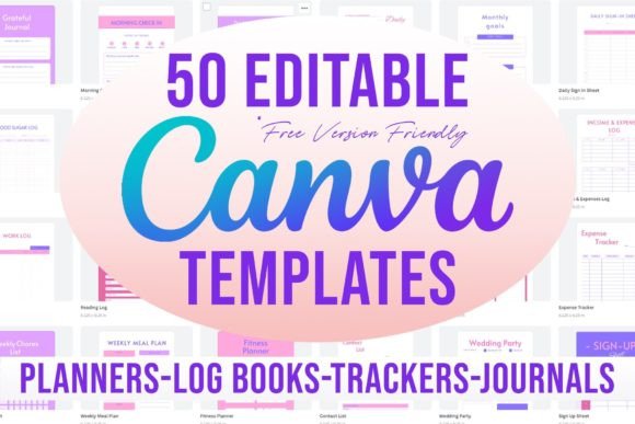 Organize and Publish: 50 Editable Canva Templates for KDP