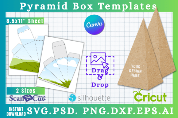 Pyramid Box Cut Canva & SVG Templates: Your Next Design Project's Best Friend